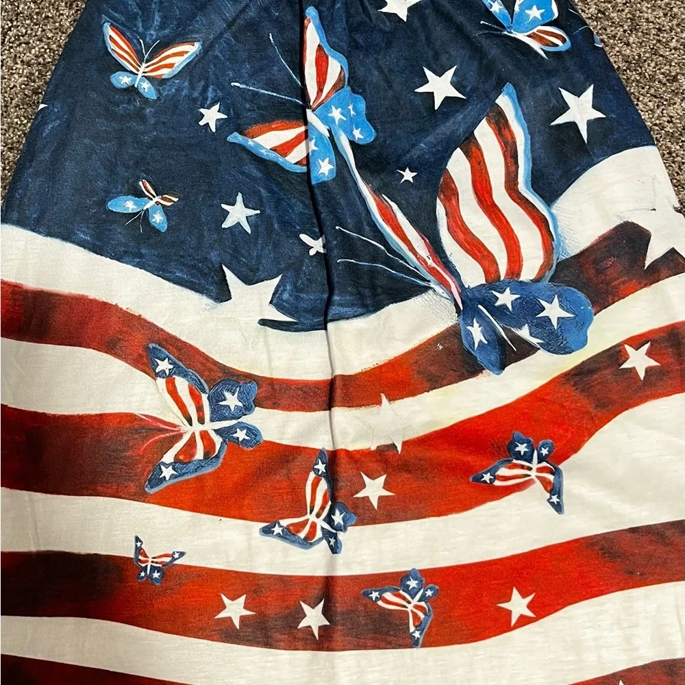 Patriotic Butterfly and Stars Dress - Picture 1 of 3